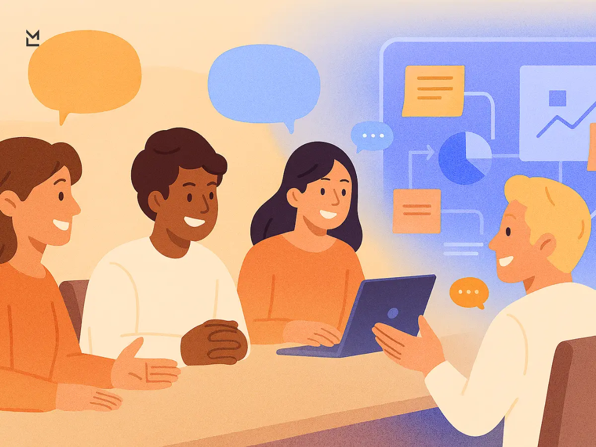 Team ideas flow into digital workspace