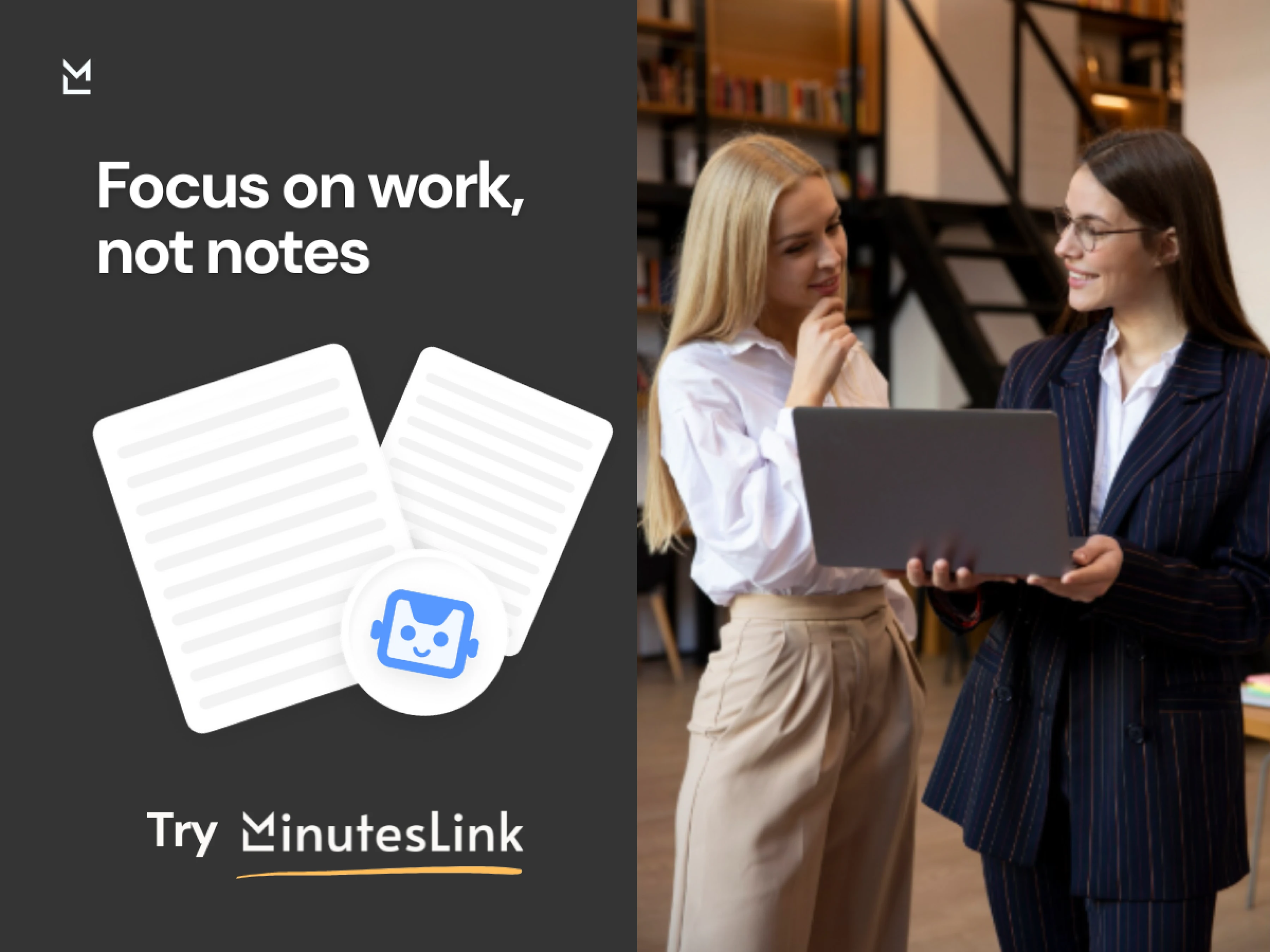 Professionals collaborating without manual note-taking