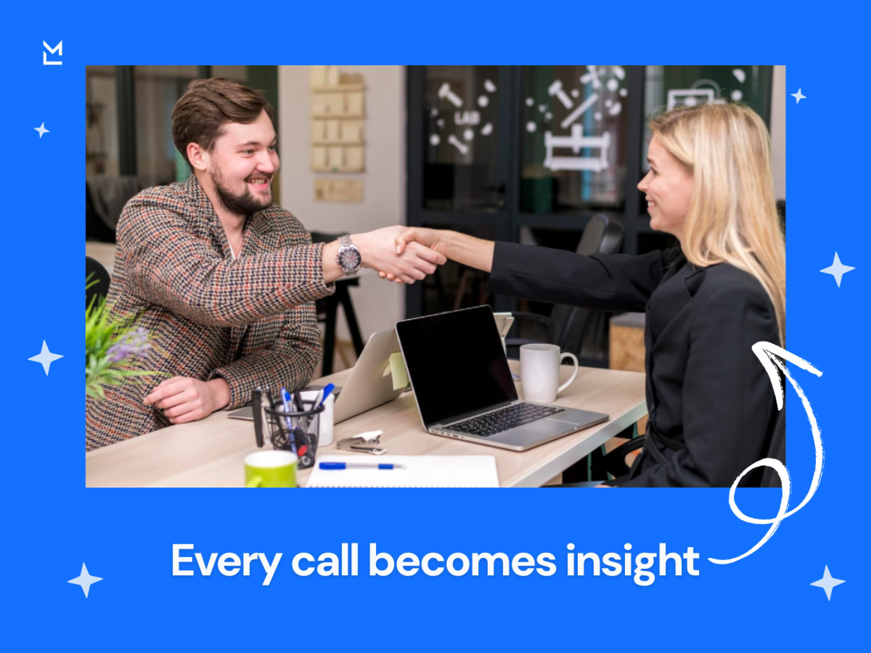 Sales call turning conversation into insight