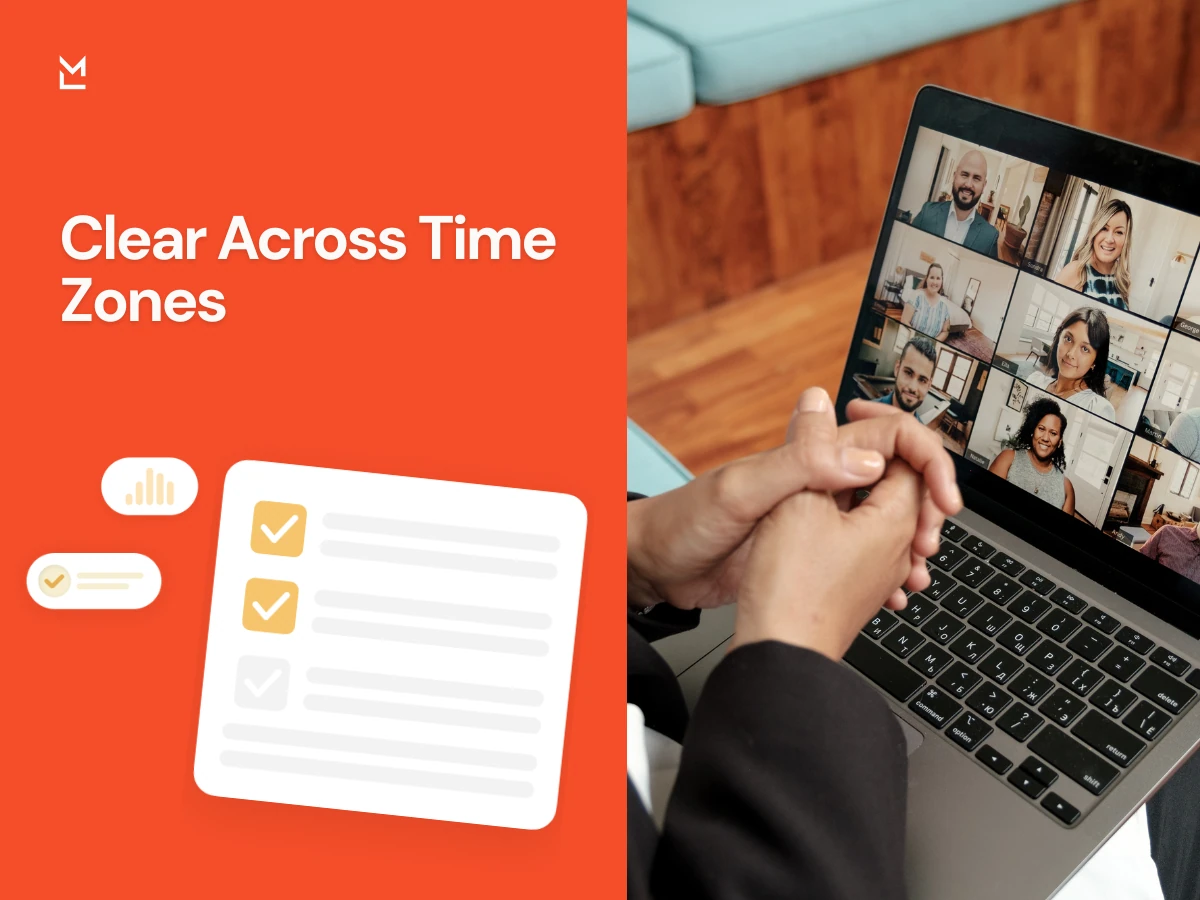 Remote team reviewing meeting summary online