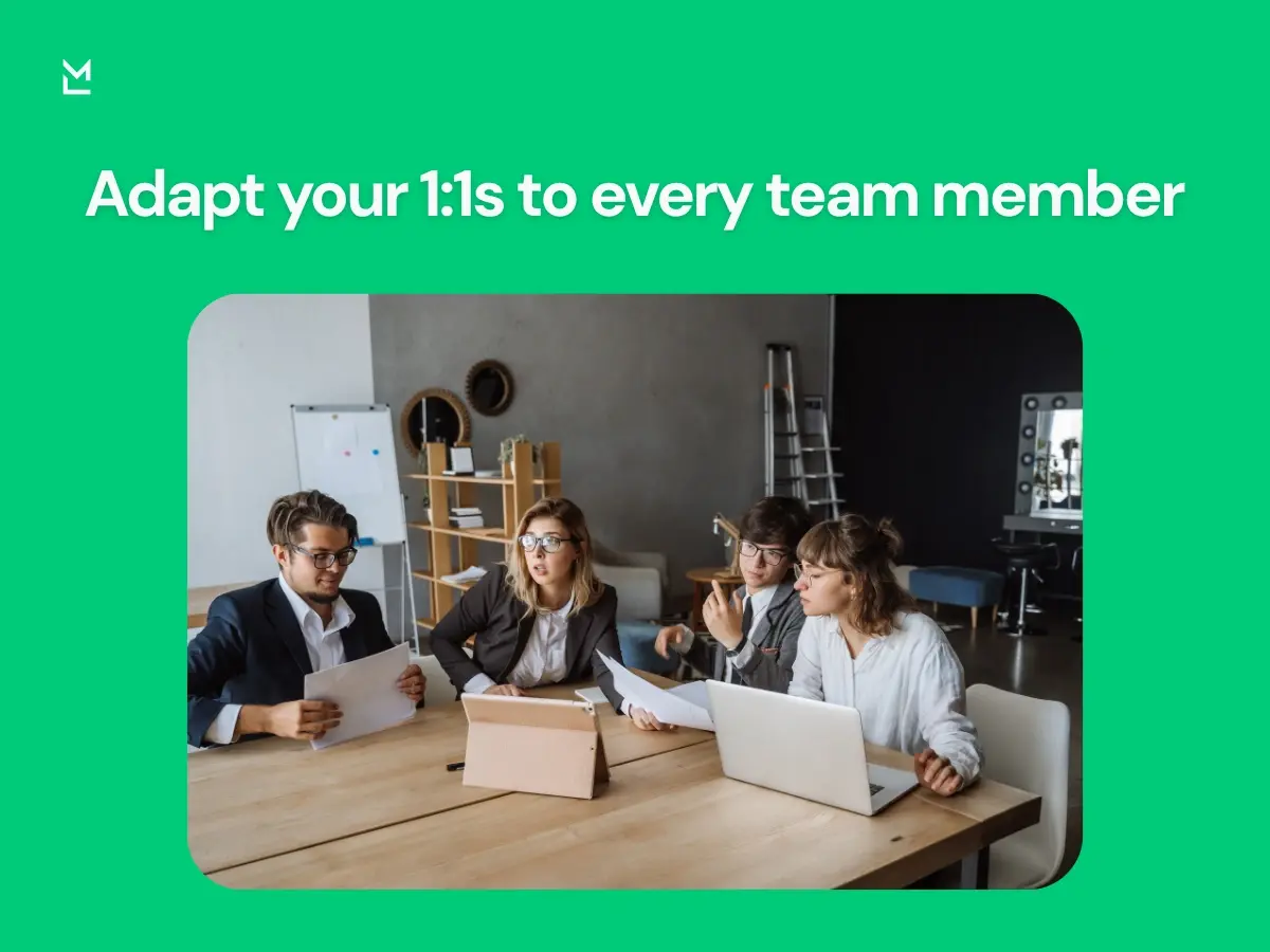 one on one meeting template adapted for each team member and direct reports
