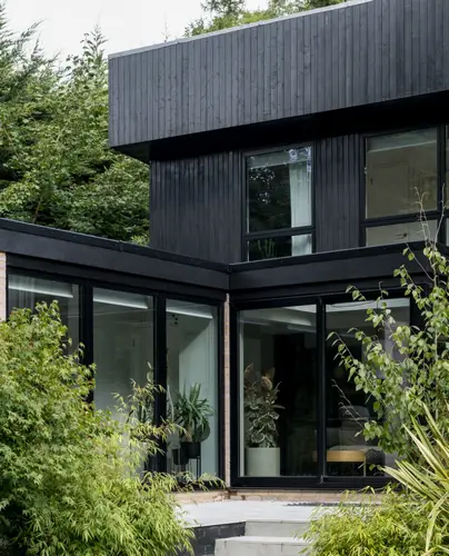 Contemporary house with expansive windows in Nigeria