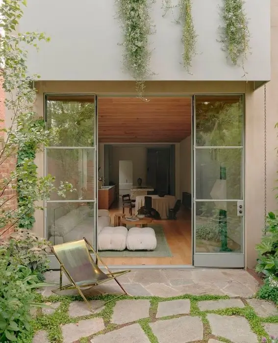 Luxurious courtyard of an upscale Nigerian house