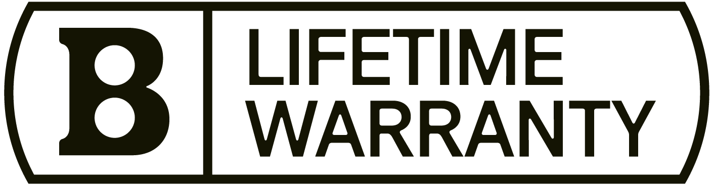Bushnell logo next to the words Lifetime Warranty in bold black text