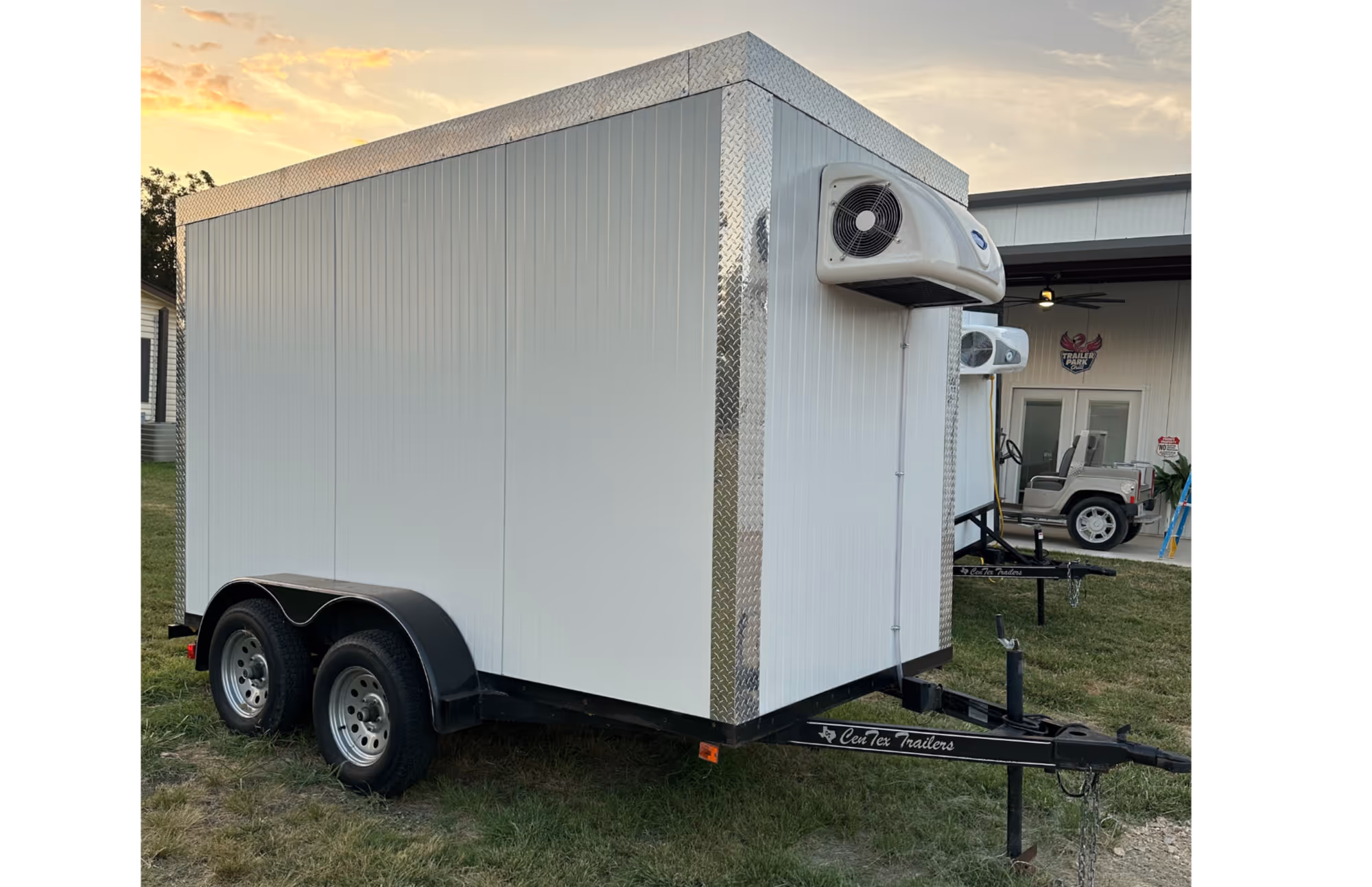 Refrigeration trailer for oil and gas field services