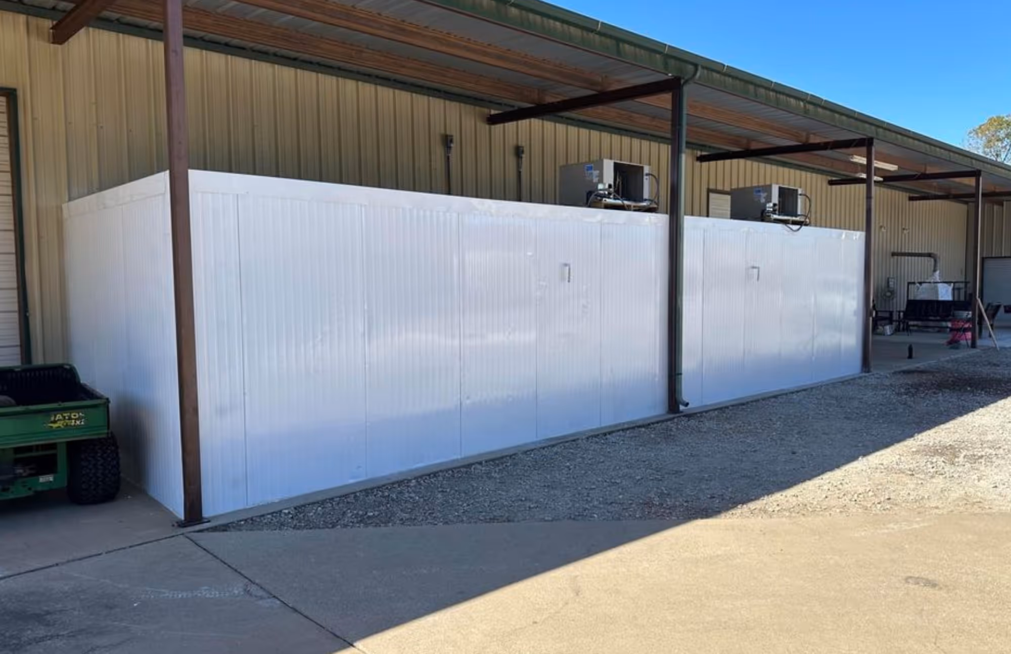 Insulated metal panel building envelope installed by PanelTX in Texas