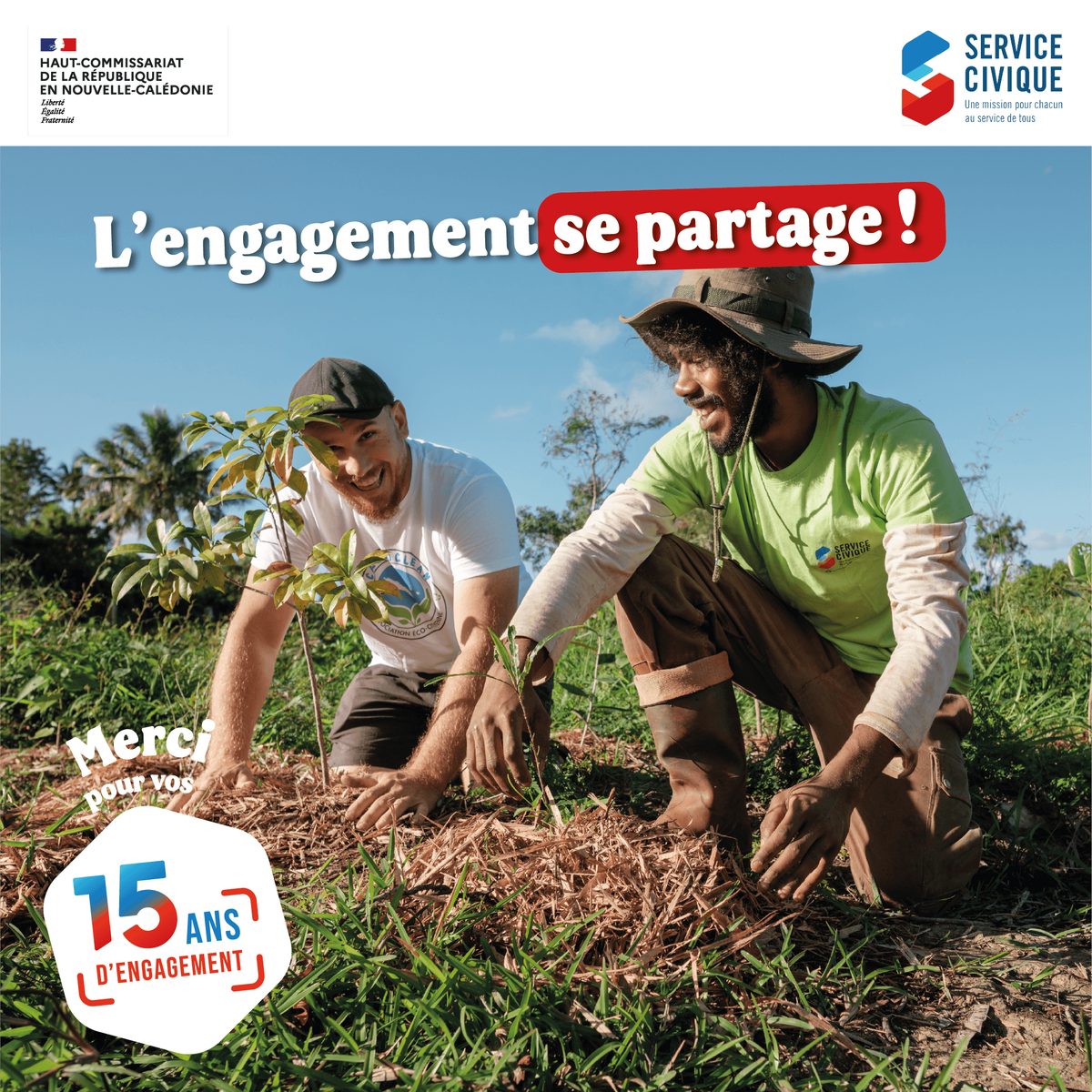 Service civique · 15 ans d'engagement