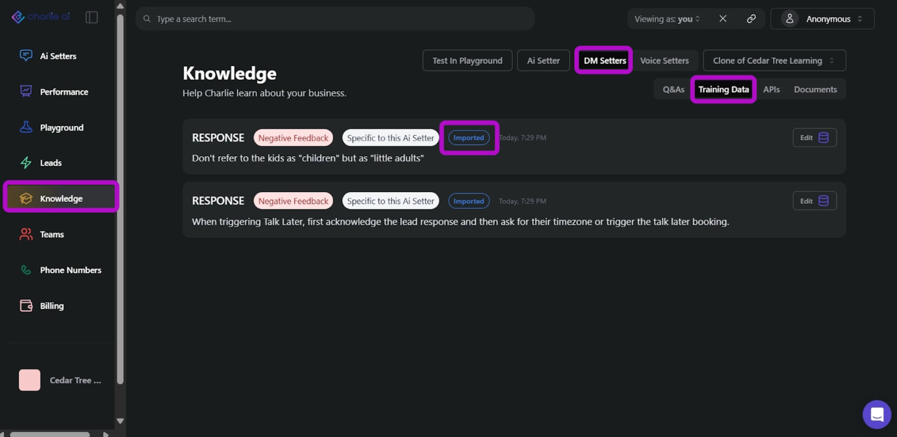 Cloning AI Training Data Set 