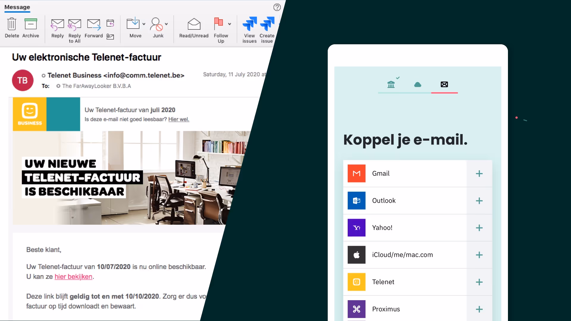 Link je mailbox met OkiOki