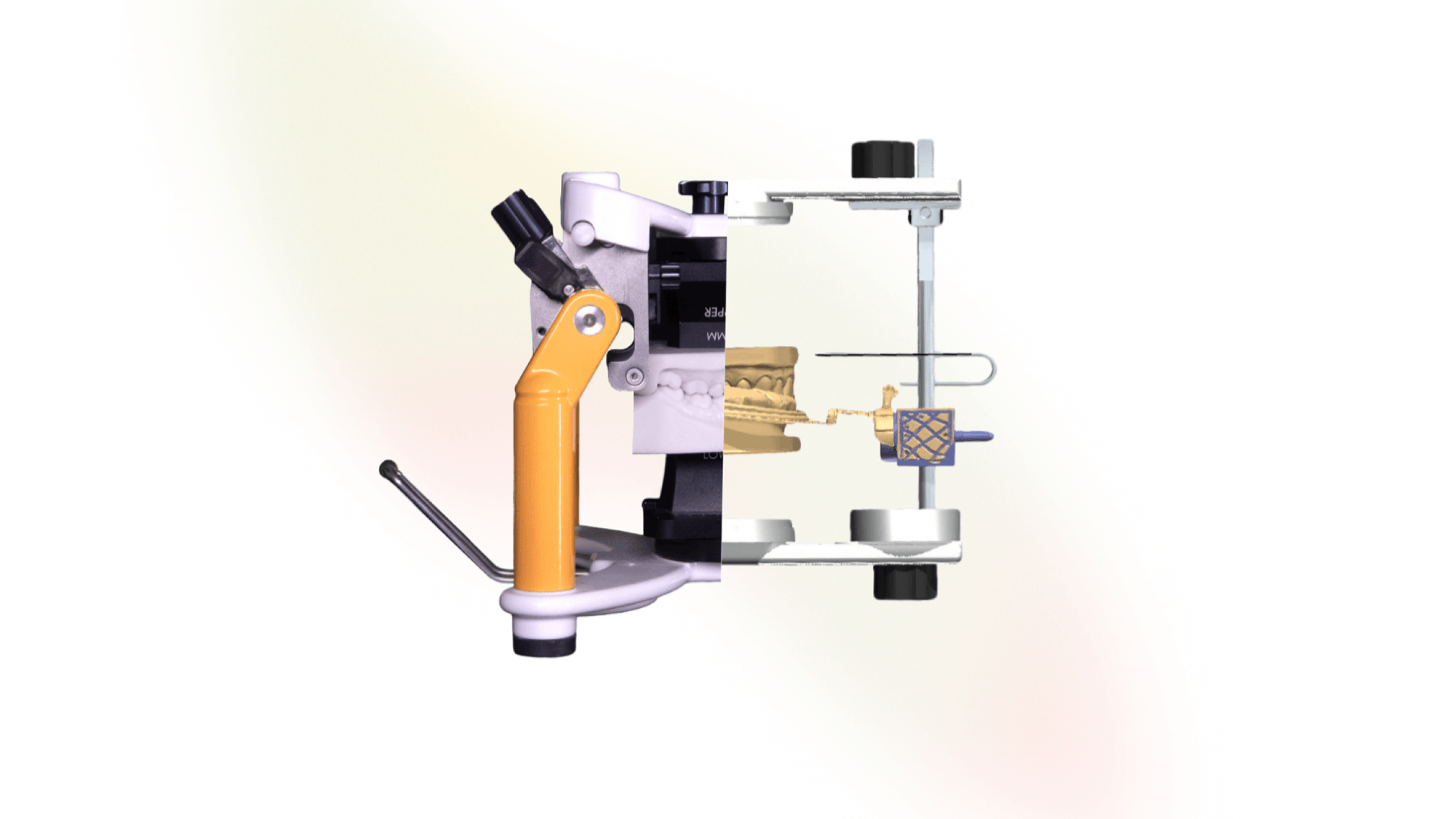 Digital Articulation Back to Analog: For the first time, digital positioning can be transferred back to analog workflows while maintaining the exact orientation as it is in the software. This innovation allows models to move directly from the printer to the articulators, saving both materials and time.