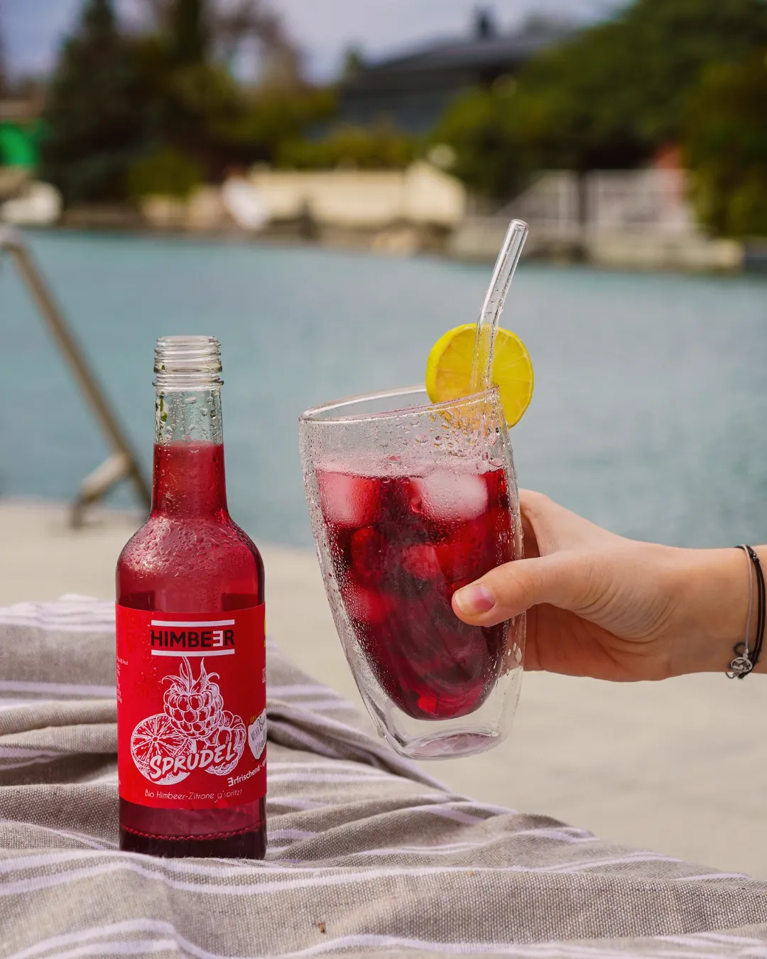 Erfrischungsgetränke am Strand