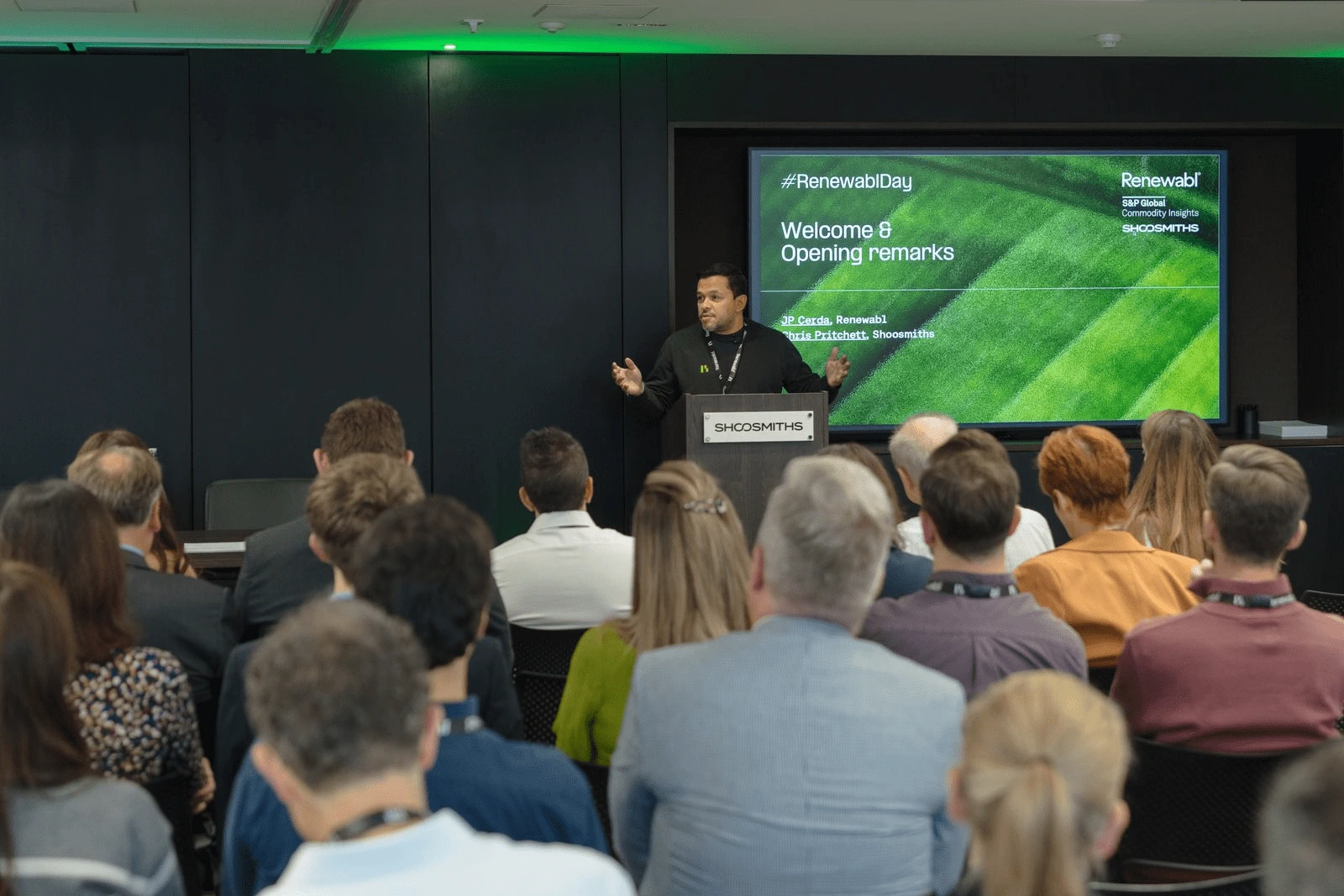 Juan Pablo (JP) Cerda presenting at Renewabl Day 2025