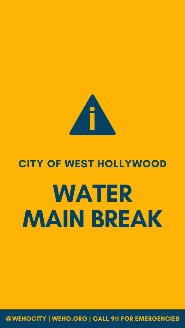 Water Main Break Alert Image