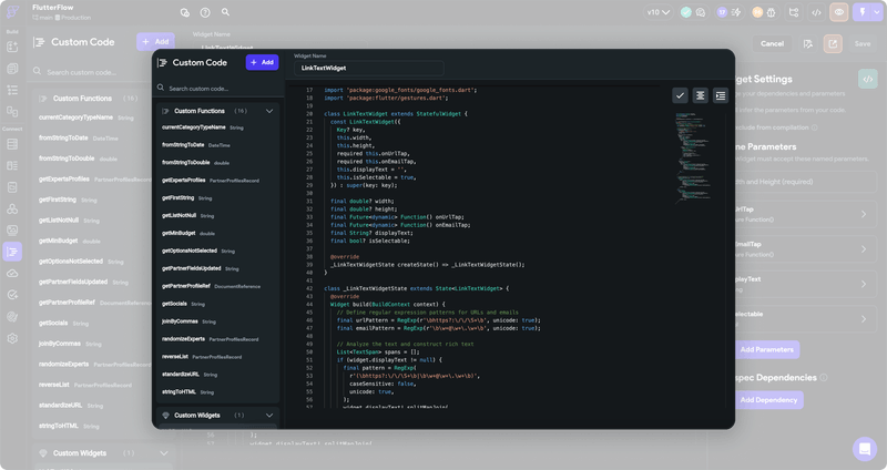 FlutterFlow - Build high quality, customized apps quickly!