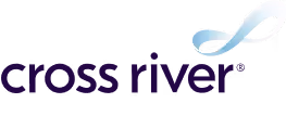 Cross River company logo with a stylized blue and white infinity symbol above the text.