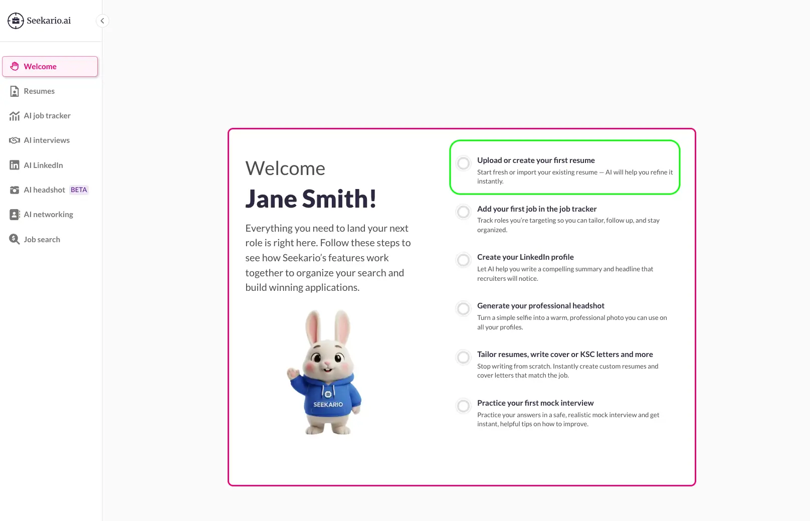 Seekario AI Resume Builder