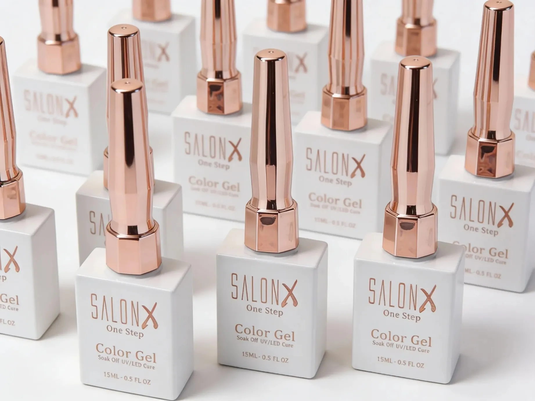 Salon X One-Step Gel nail polish collection.