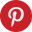 Pinterest logo icon in red and white colors.
