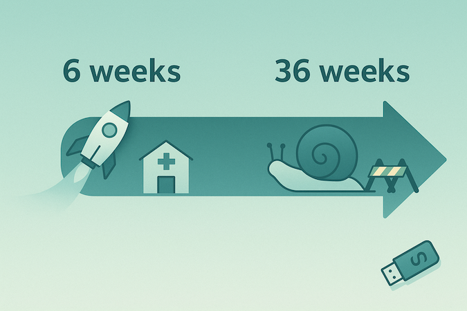 timeline to build a heath app with specode