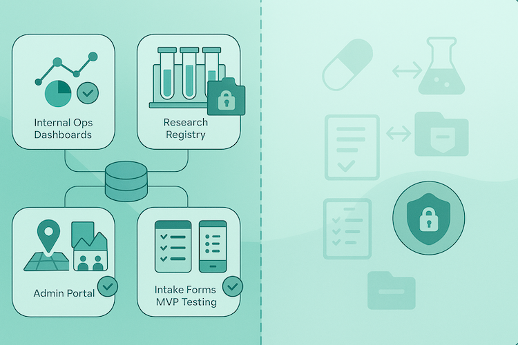 multi clinic admin portals and other features of a health app