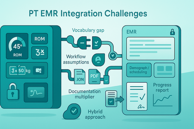 PT specific emr integration for a physical therapy app development