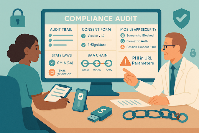 patient intake management app compliance
