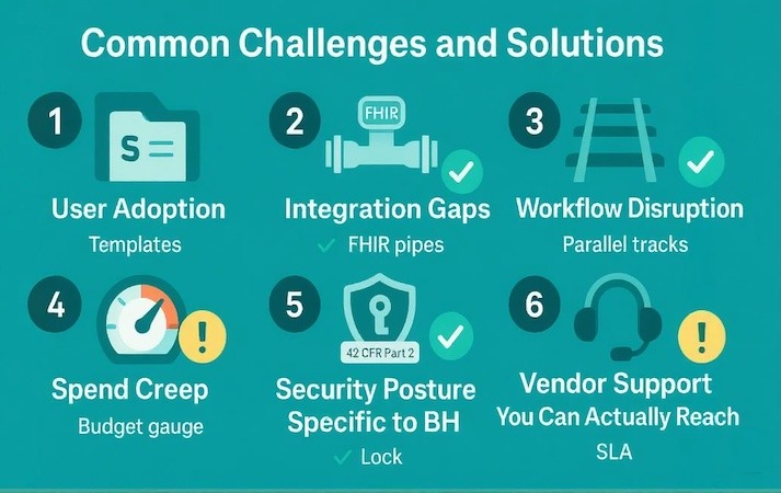 common challenges and solutions when choosing an ehr for mental health professionals