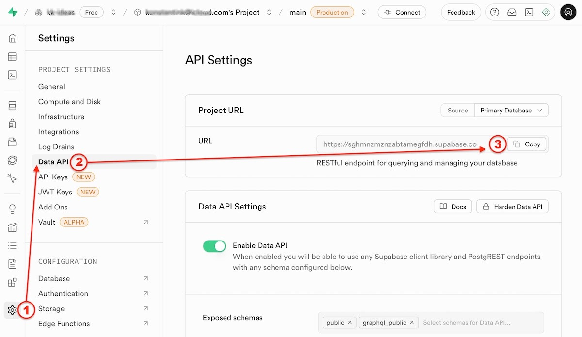 creating supabase account