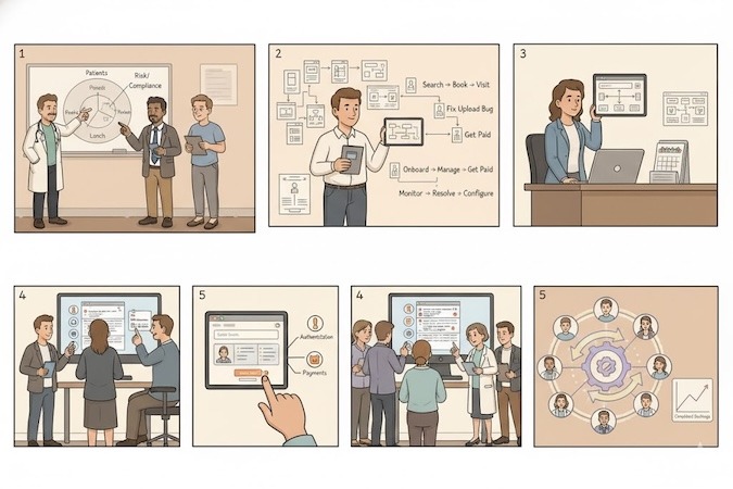 step by step building a healthcare marketplace app