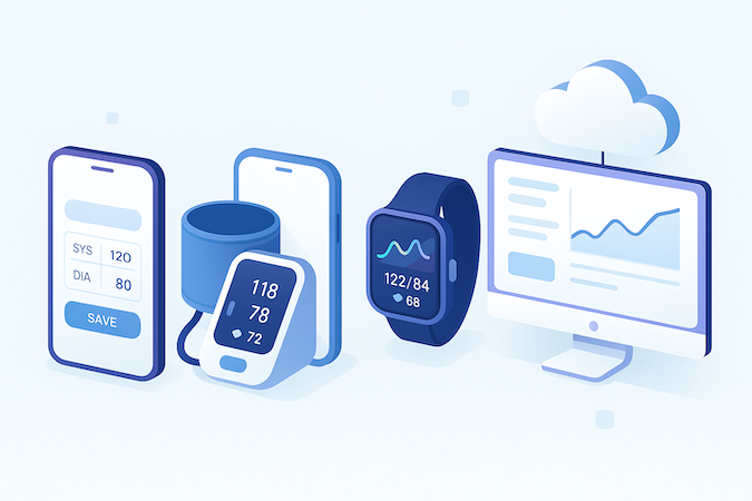 types of blood pressure monitoring apps