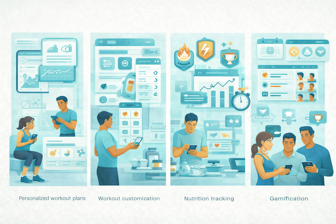 features of personal training app