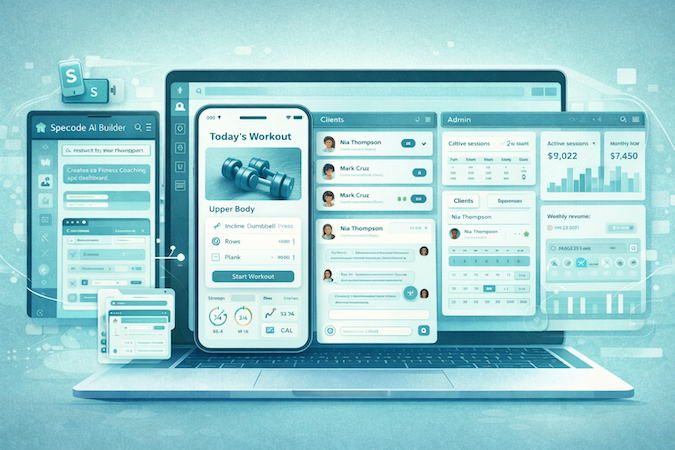 using specode to launch a personal training app