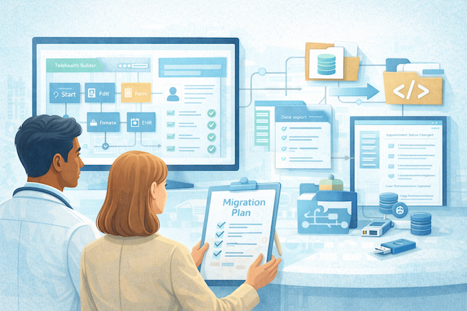 limitations of telehealth drag and drop builder