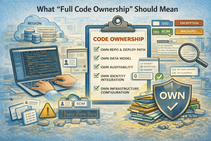 full code ownership when launching health app