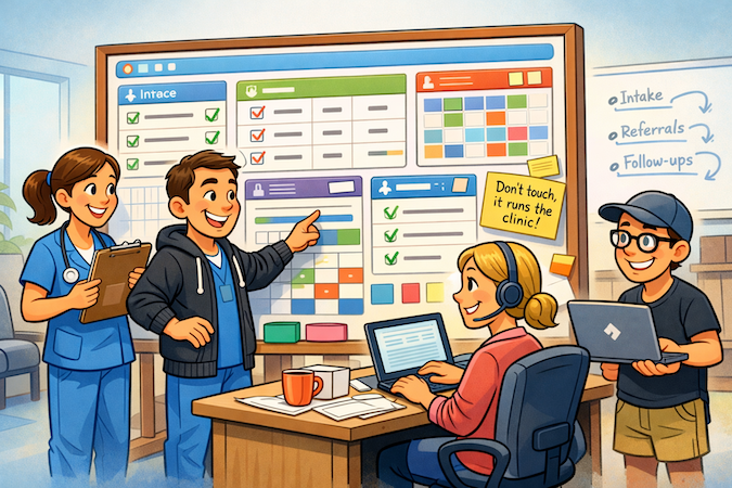 using knack to build a health app