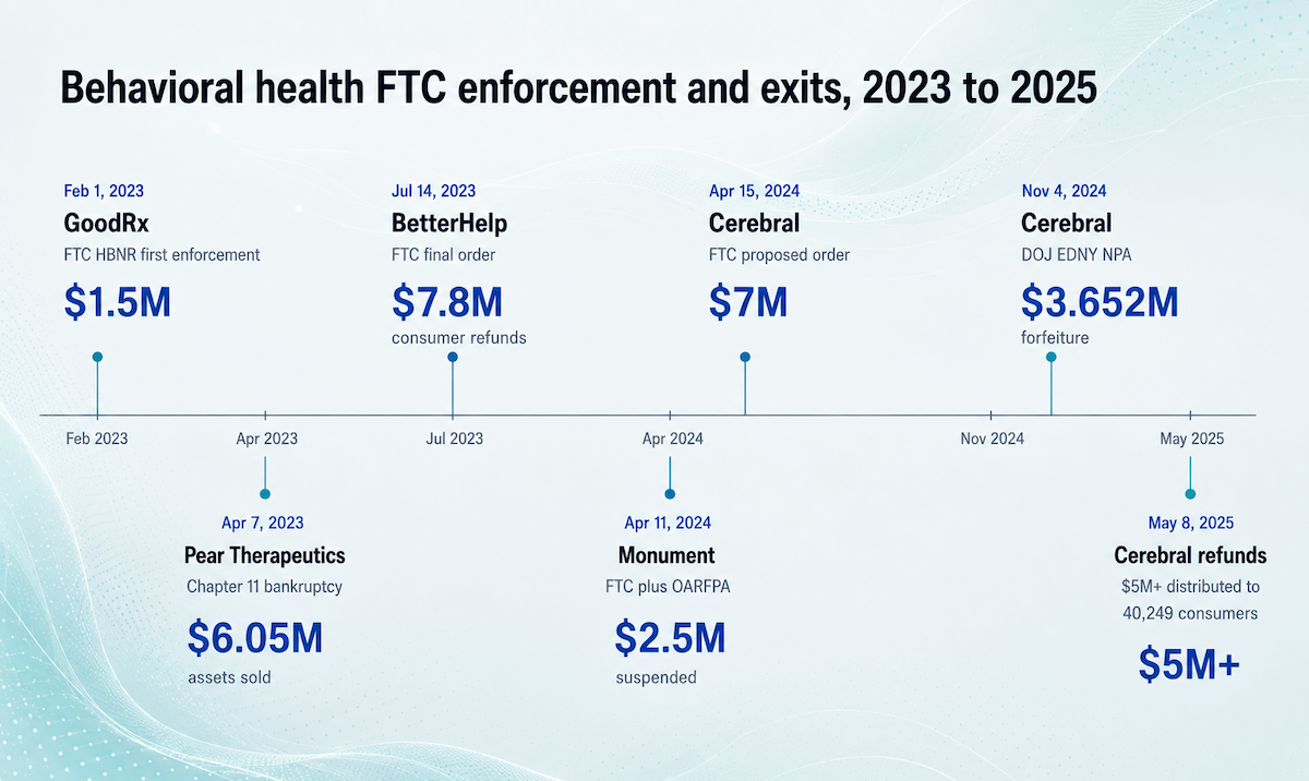 behavorial health FTC enforcement and exits