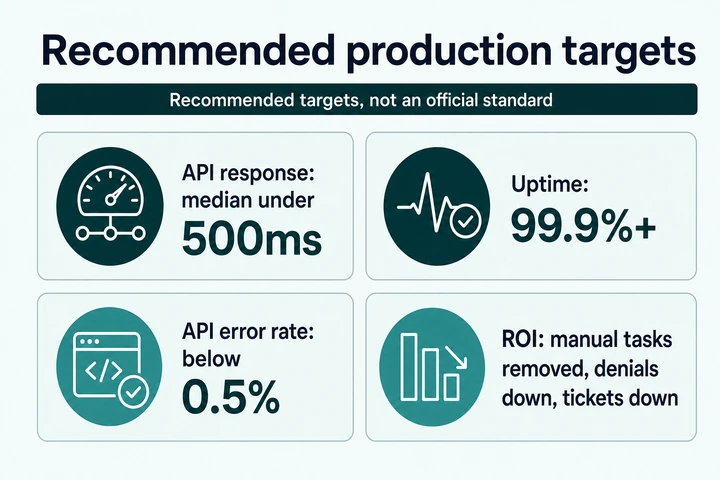 recommended KPI targets for measuring EHR integration success