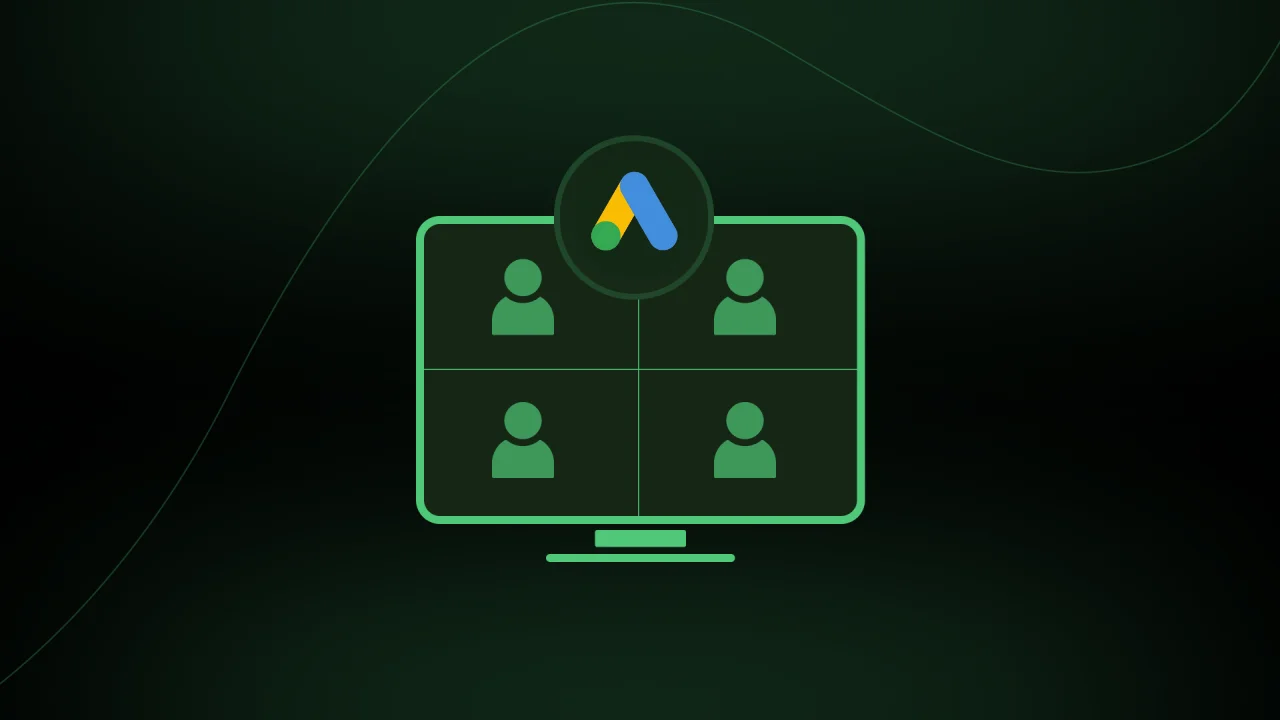 Google Ads logo with webinar icon