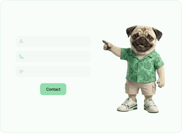 SOMDOG pointing to a form field