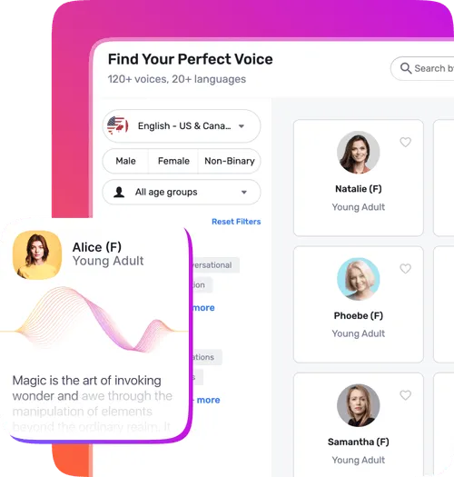 This image shows the capabilities of Murf's AI voice generator