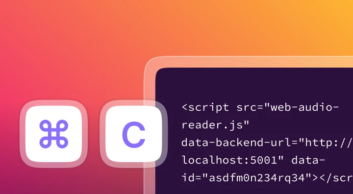Simply copy the script provided in the top fold