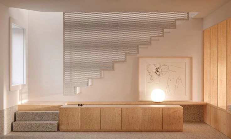 Un escalier quart tournant peu commun 