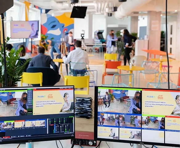 Solutions digitales pour événements hybrides et en ligne

