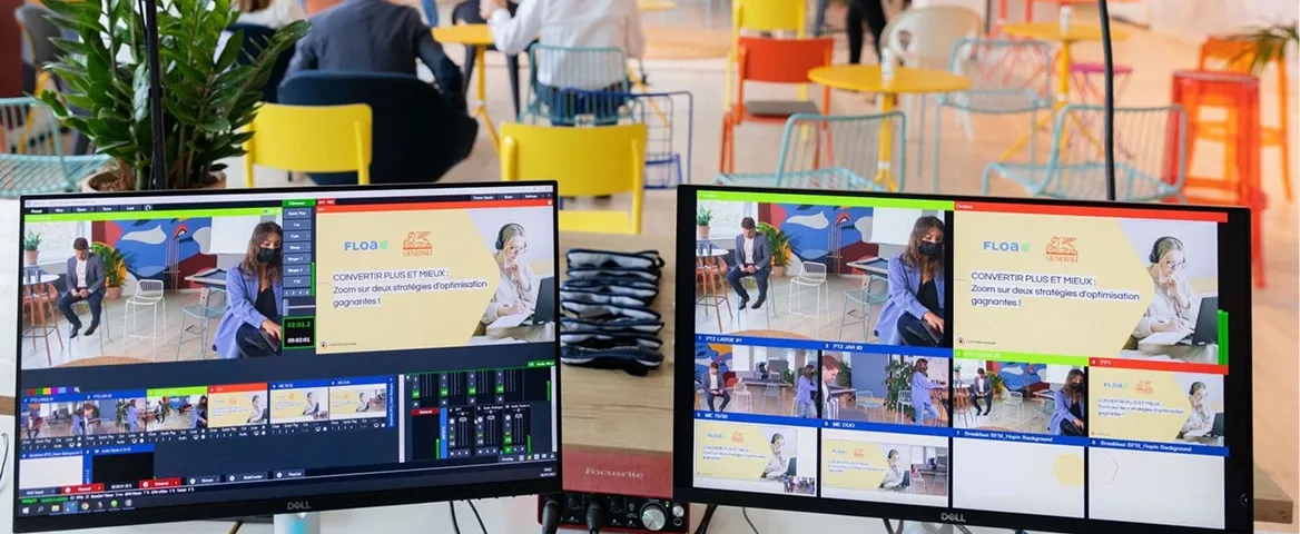 Solutions digitales pour événements hybrides et en ligne
