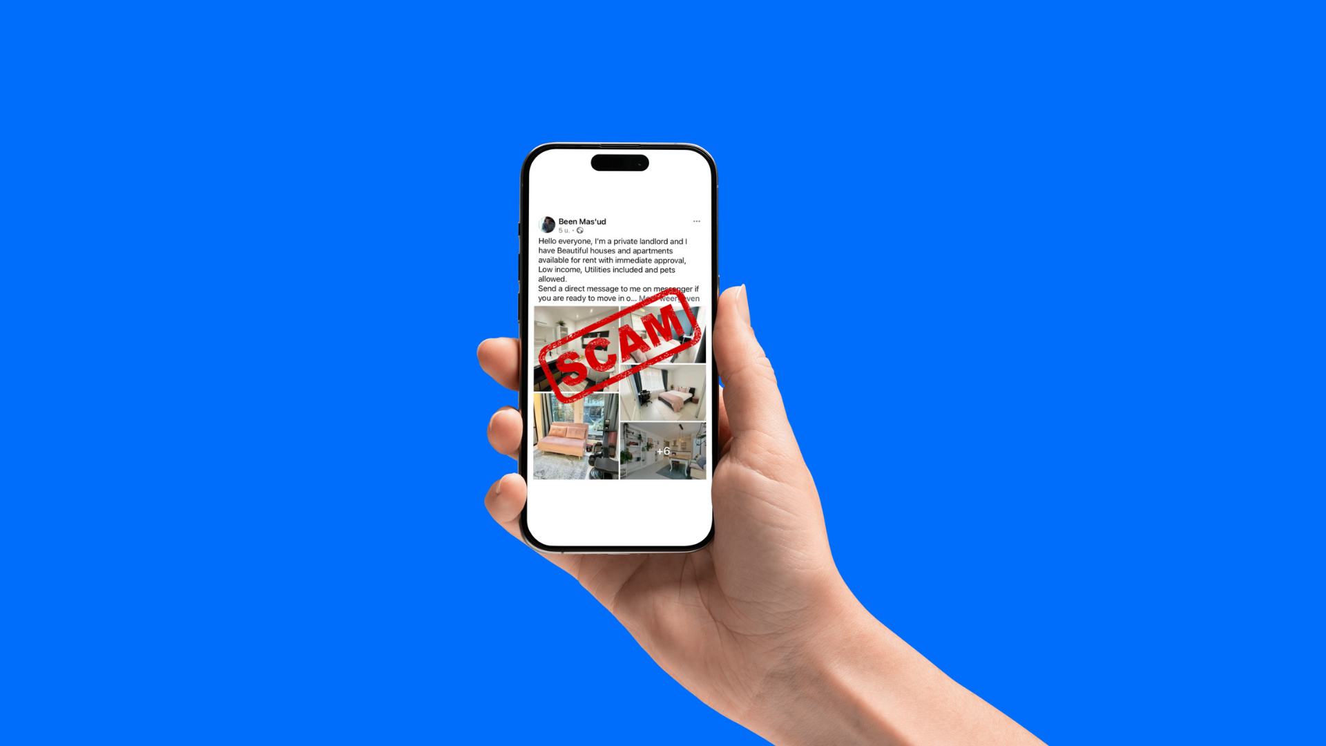 Example of rental scam advertisement Netherlands