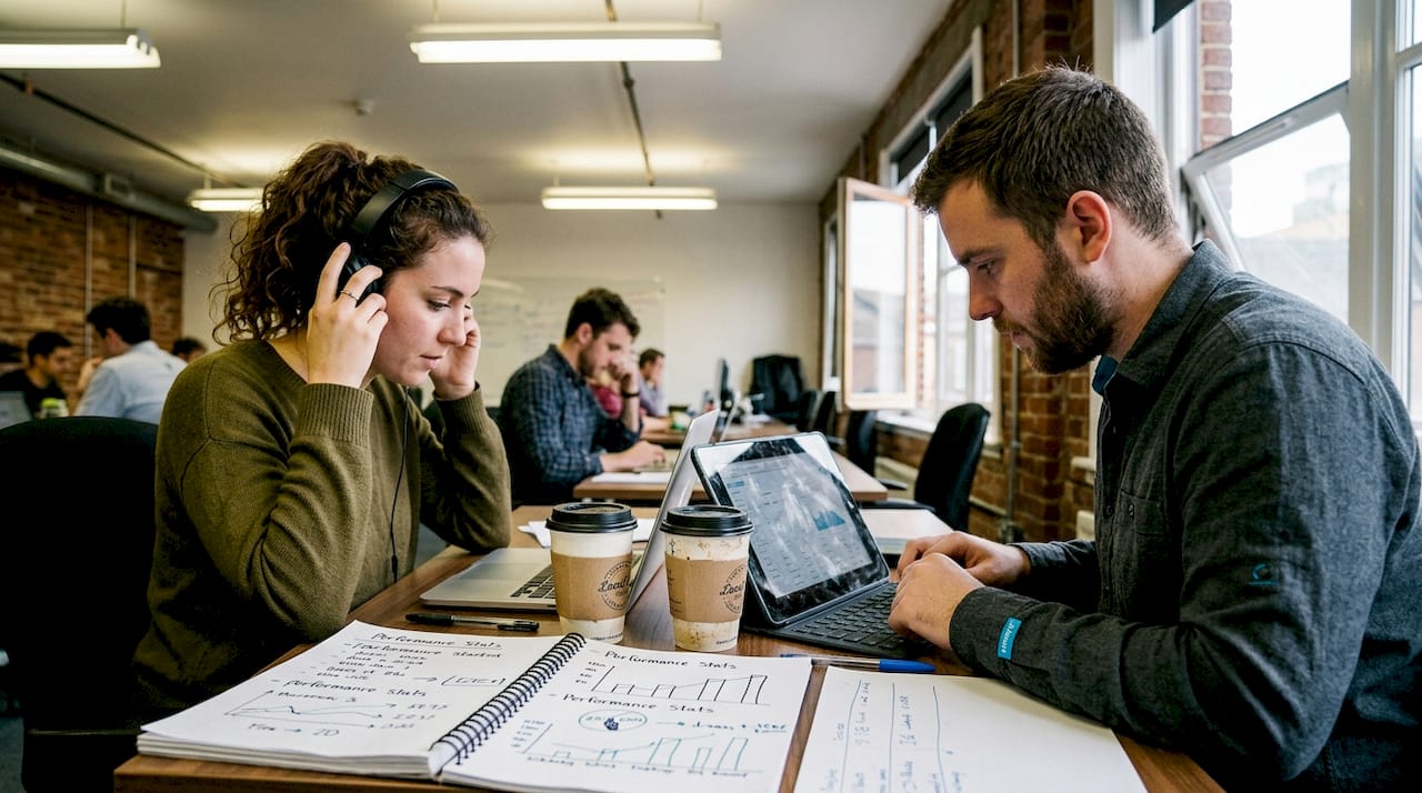 Team collaborating on creator revenue analytics