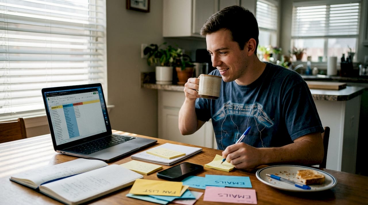 Fan segmentation planning in real kitchen workspace