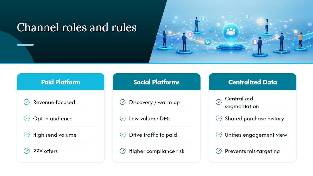 Choosing the Right Channels and Platforms for Mass Messaging — overview diagram