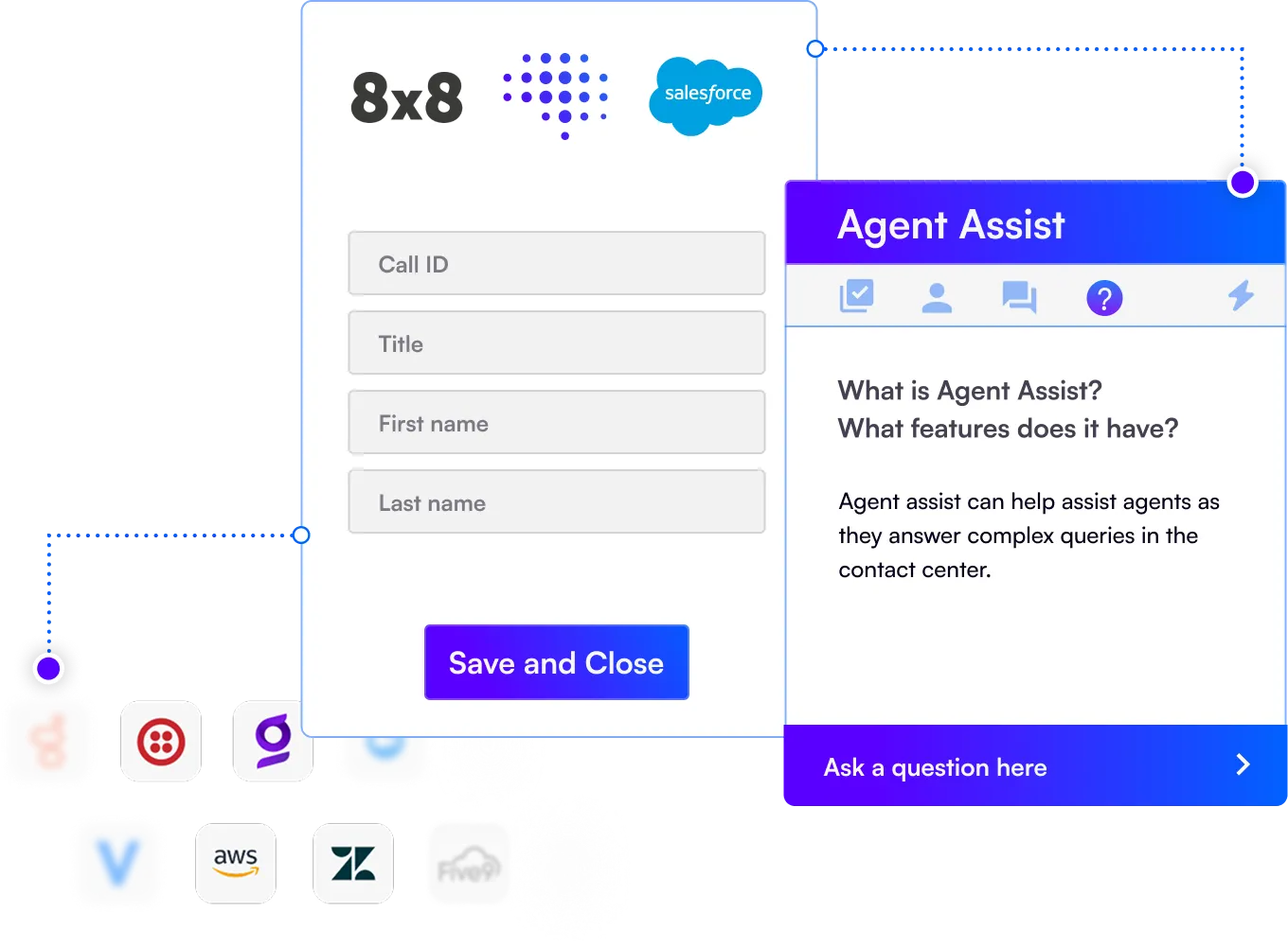 Platforms and Agent Assist illustration