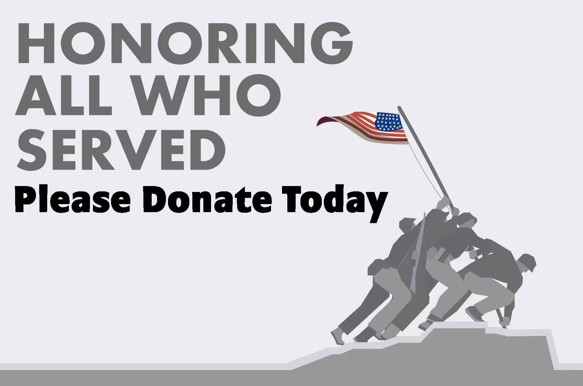 honoring all who served - please donate today - logo